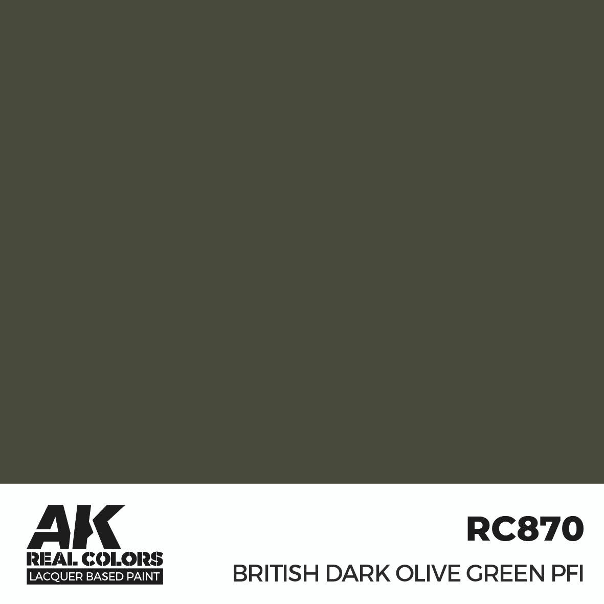 AK Interactive Real Colors British Dark Olive Green PFI 17 ml.