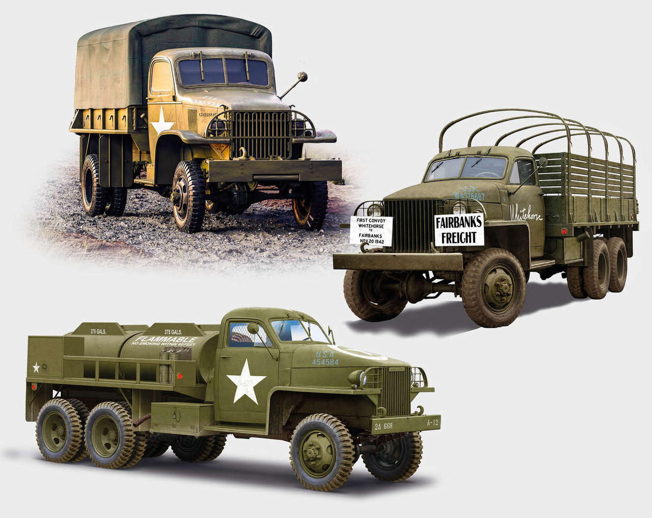STUDEBAKER US6-U3 1/35 トラックモデルキット ICM 1/35 WWII US Military Vehicles (G7117 Truck, Studebaker US6-U3