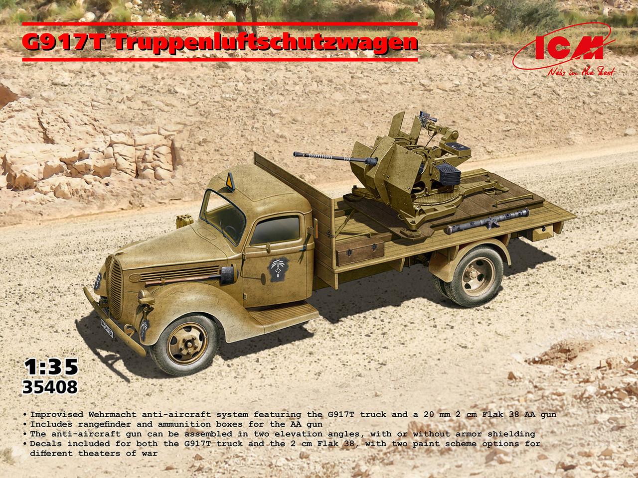 40S WW2 大戦　ビンテージTACTICAL AIR COMMAND ICM 1/35 G917T Truppenluftschutzwagen - Andy's Hobby Headquarters