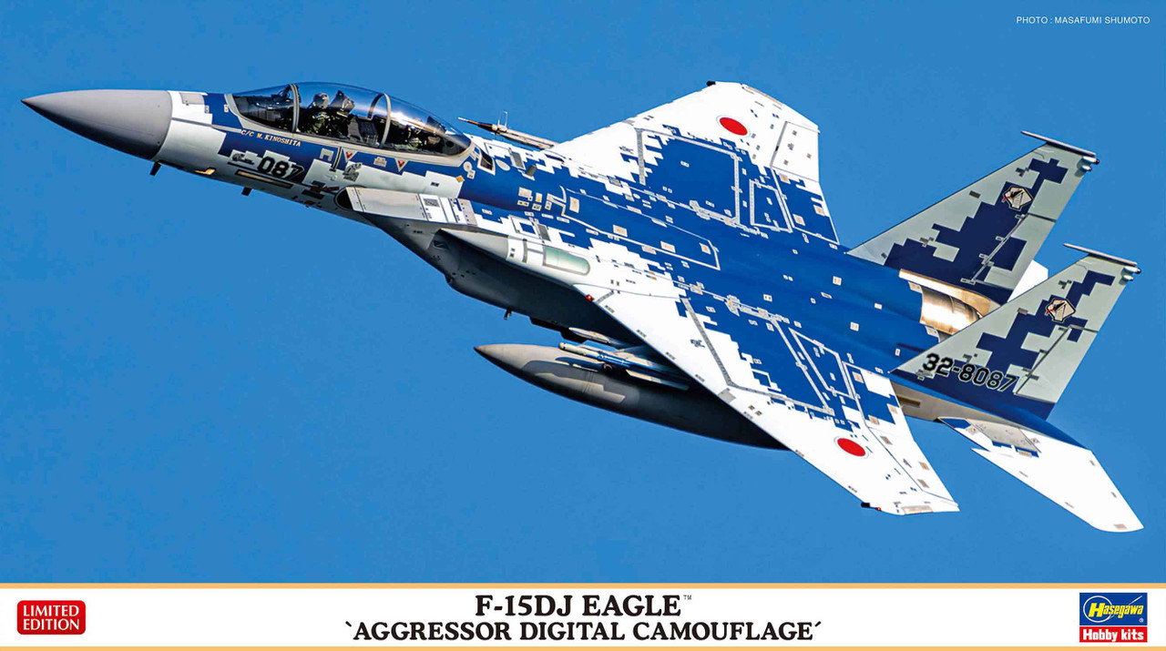 F-15DJ Eagle 1/72 スケール Hasegawa 1/72 Scale F-15DJ Eagle Aggressor Digital Camouflage