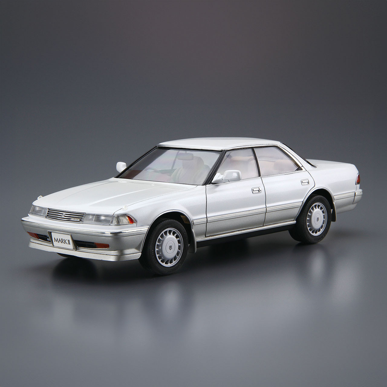 国産名車コレクション1/24 Toyota Mark II Grande Aoshima 05924 - 1/24 1988 Toyota Mark II GX81 2.0 Grande