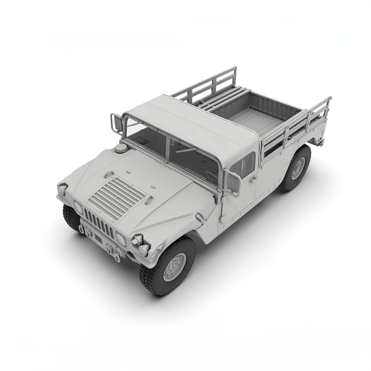 その他 M1097 A2 Cargo Carrier 1/35 ICM Humvee M1097A2 Cargo Carrier Plastic Model Kit
