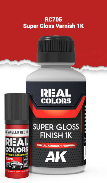 AK Interactive Real Colors Super Gloss Finish 1K (for Civil Colors range)