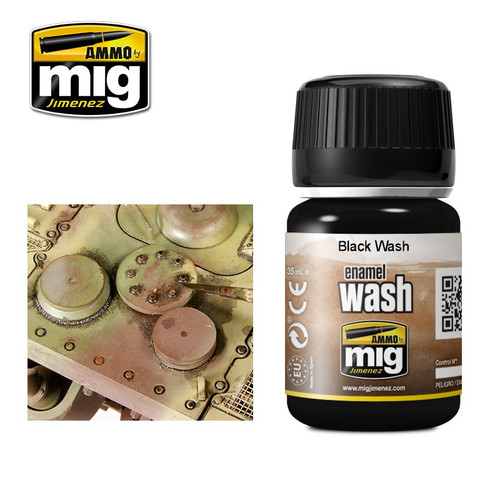 Ammo Mig Black Enamel Wash Ammo Mig Black Enamel Wash