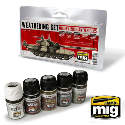 Ammo Mig Modern Russian Vehicles Weathering Set