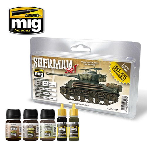 Ammo Mig Fury Sherman Weathering Set