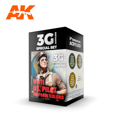 AK Interactive 3G Air - WWII US Pilot Uniform Colors