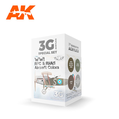 AK Interactive 3G Air - WWI RFC & RNAS. British Aircraft Colors