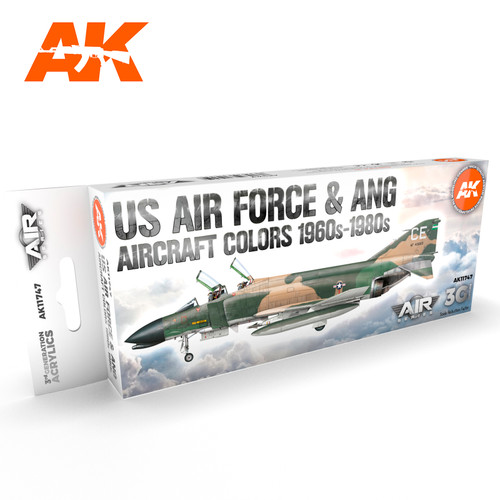 AK Interactive 3G Air - US Air Force & ANG Aircraft 1960s-1980s SET AK Interactive 3G Air - US Air Force & ANG Aircraft 1960s-1980s SET