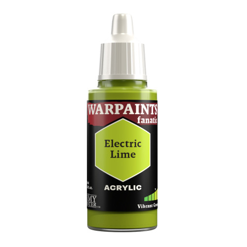 Army Painter Warpaints Fanatic Acrylic, Electric Lime Army Painter Warpaints Fanatic Acrylic, Electric Lime