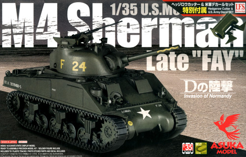 Asuka 1/35 US Medium Tank M4 Sherman Late Production Fay