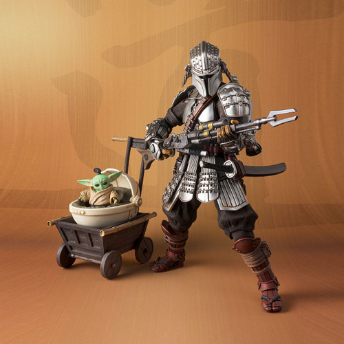 Bandai Star Wars Meisho Movie Realization Ronin Mandalorian & Grogu Beskar Armor The Mandalorian Ver. Action Figure