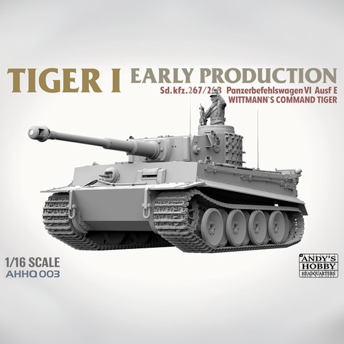 Andy's Hobby Headquarters x Takom 1/16 Scale Tiger I Early Production with Full Figure Reissue Model Kit