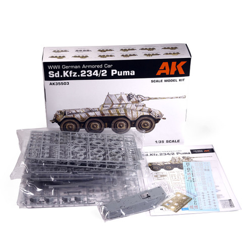 AK Interactive 1/35 Sd.Kfz. 234/2 Puma Plastic Model Kit