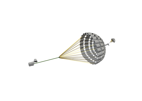 Eduard F-4E parachute PRINT 1/72 Brassin for FINE MOLDS