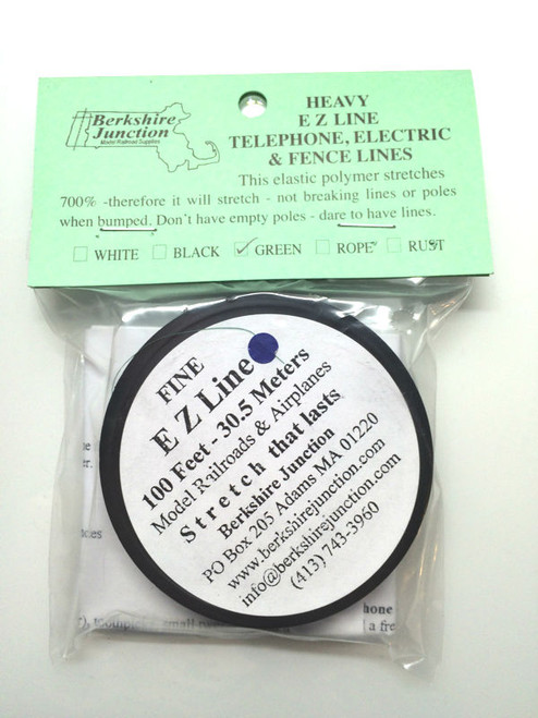 EZ Line Fine Green Model Railroads/Airplanes, 100 Feet