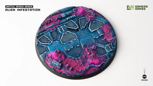 Gamers Grass Battle Ready Bases - Alien Infestation - Round 100mm (x1) Gamers Grass Battle Ready Bases - Alien Infestation - Round 100mm (x1)