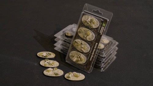 Gamers Grass Battle Ready Bases - Arid Steppe - Oval 60mm (x4) Gamers Grass Battle Ready Bases - Arid Steppe - Oval 60mm (x4)
