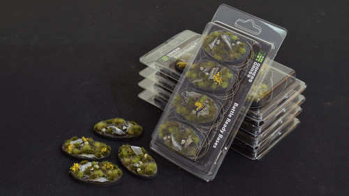 Gamers Grass Battle Ready Bases - Highland - Oval 60mm (x4) Gamers Grass Battle Ready Bases - Highland - Oval 60mm (x4)