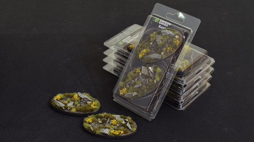 Gamers Grass Battle Ready Bases - Highland - Oval 90mm (x2) Gamers Grass Battle Ready Bases - Highland - Oval 90mm (x2)