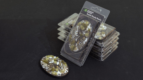 Gamers Grass Battle Ready Bases - Winter - Oval 105mm (x1) Gamers Grass Battle Ready Bases - Winter - Oval 105mm (x1)