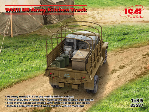 ICM 1/35 WWII US Military Vehicles (G7117 Truck, Studebaker US6-U3