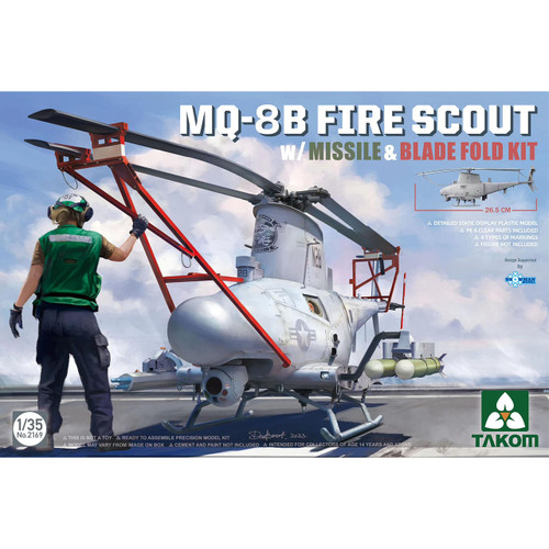 1/35 MQ-8B Fire Scout w/Missile & Blade Fold Kit
