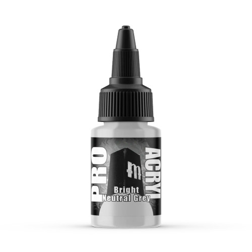 Monument Hobbies Pro Acryl Standard Bright Neutral Grey 22ml Monument Hobbies Pro Acryl Standard Bright Neutral Grey 22ml