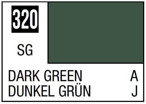 Mr Hobby Mr. Color 320 Dark Green (Semi-Gloss/Aircraft) - 10ml