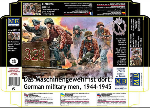 MASTER BOX 1/35 German military men, 1944-1945. Das Maschinengewehr ist dort!