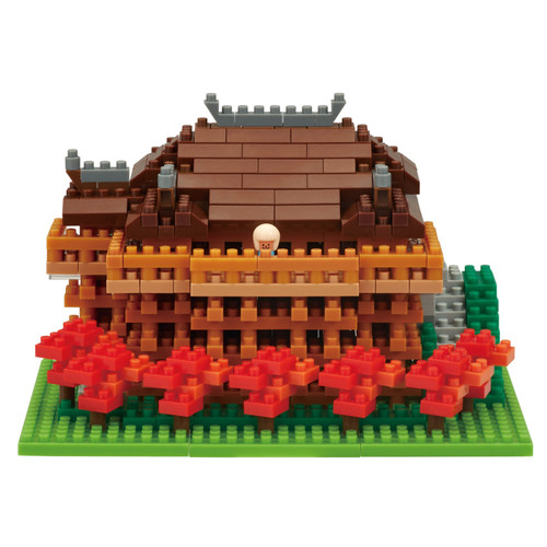 Nanoblock World Famous Buildings Sights to See Kiyomzu Temple Building Block Figure