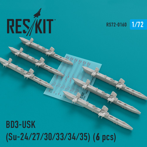 Res/Kit 1/72 BD3-USK Racks (Su-24/27/30/33/34/35) (6 pcs)