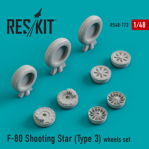 Res/Kit 1/48 F-80 Shooting Star (Type 3) Wheels Set