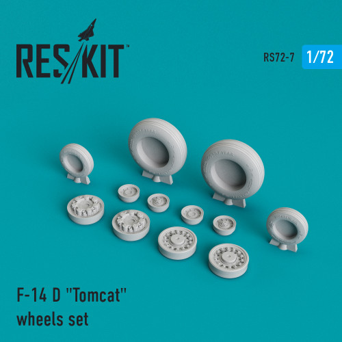 Res/Kit 1/72 F-14 (D) Tomcat Wheels Set