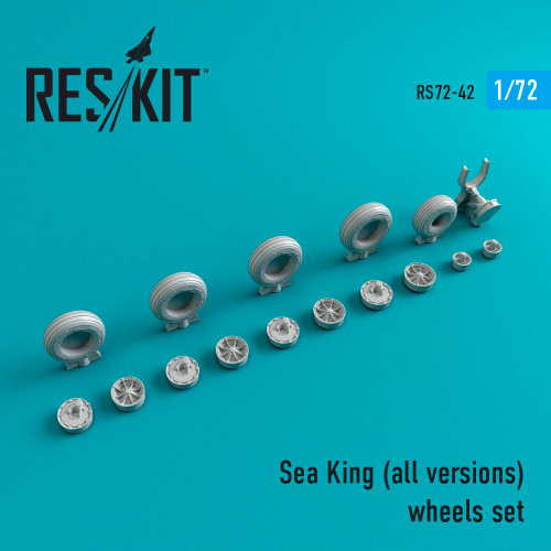 Res/Kit 1/72 Sea King (All Versions) Wheels Set