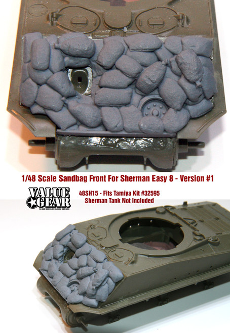 Value Gear 48SH15 Sandbag Fronts For "Easy 8" Version 1 - Tamiya Kit #32595