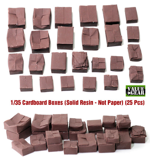 Value Gear CB001 Cardboard Boxes For Dioramas (25 Pieces)