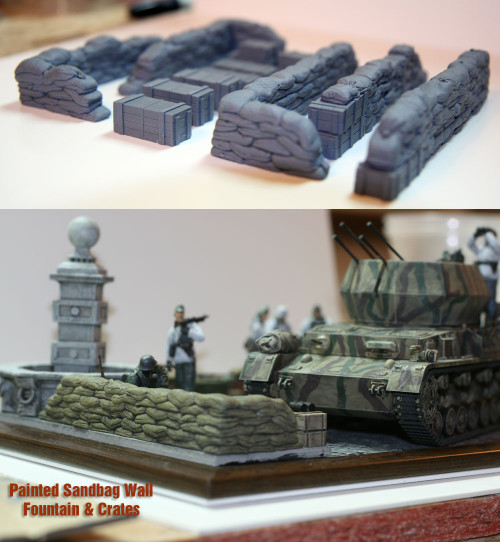 Value Gear DP003 Configurable Sandbags Straight + Crates 1/35