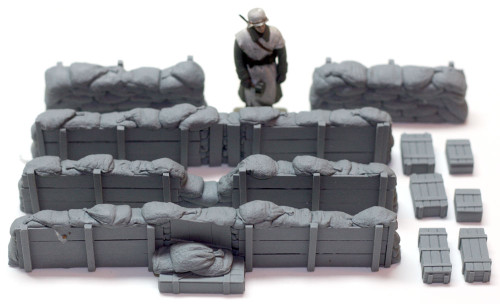 Value Gear DP005 Configurable Sandbags W/Bracing + Crates 1/35