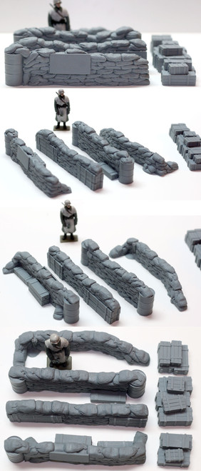 Value Gear DP006 Configurable Sandbags Checkpoint + Crates 1/35