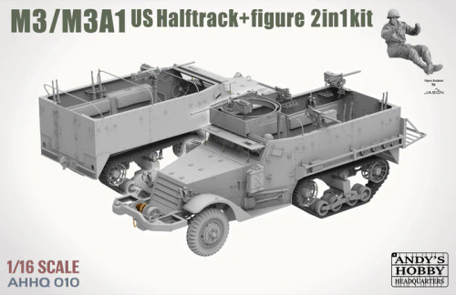 Andy's Hobby Headquarters 1/16 M3/M3A1 US Halftrack (2 in 1)