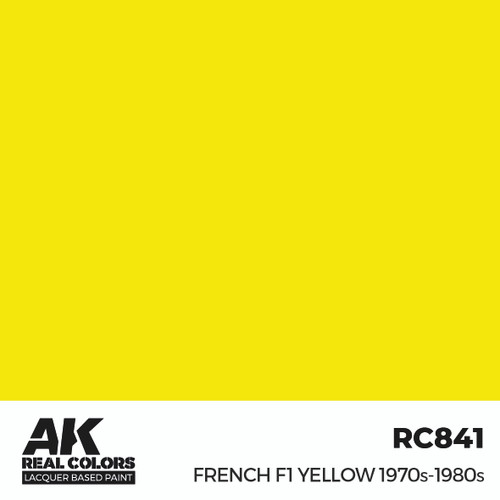 AK Interactive Real Colors French F1 Yellow 1970s-1980s 17 ml.