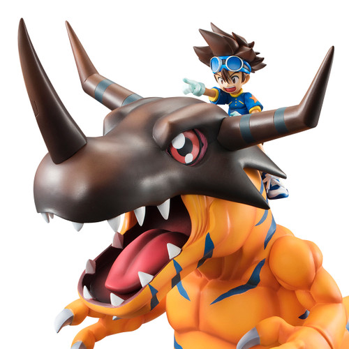 MegaHouse Digimon Greymon & Taichi Yagami G.E.M Figure
