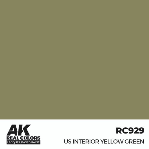 AK Interactive Real Colors US Interior Yellow Green 17 ml. AK Interactive Real Colors US Interior Yellow Green 17 ml.