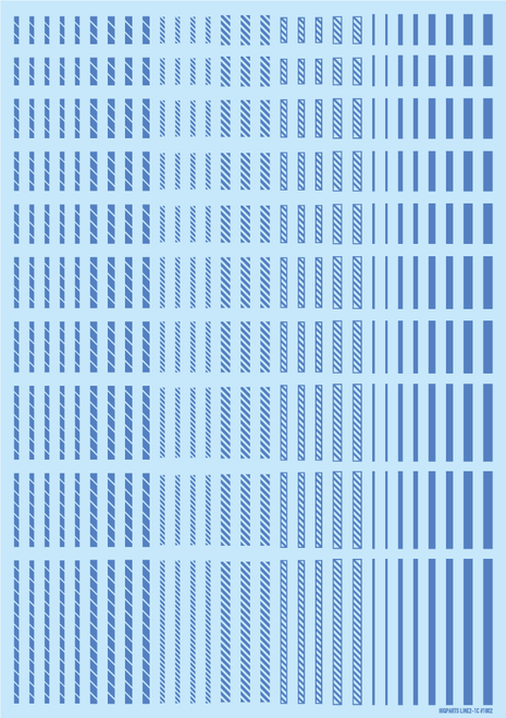 HiQ Parts Line Decal 2 Blue (1pc)