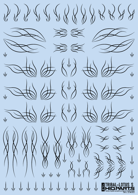 HiQ Parts Tribal Lotus S Black (1pc)