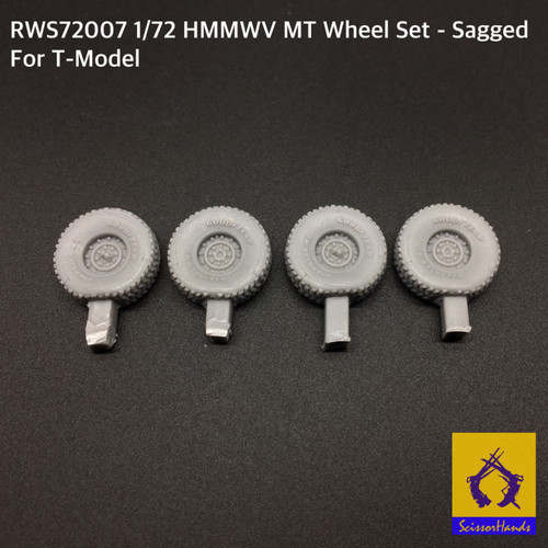 ScissorHandz HMMWV MT Sagged Wheel Set M1114 for T-Model