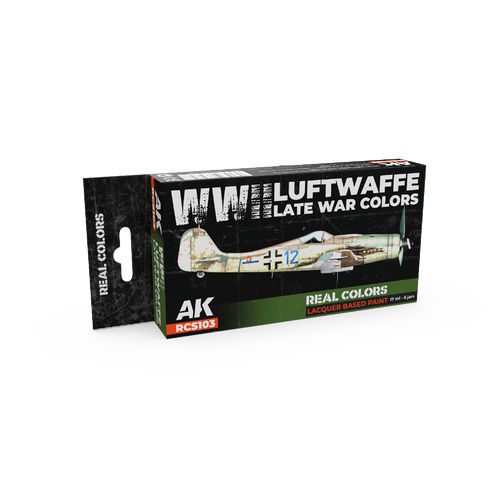 AK Interactive Real Colors WWII Luftwaffe Late War Colors Set (Set of 6)