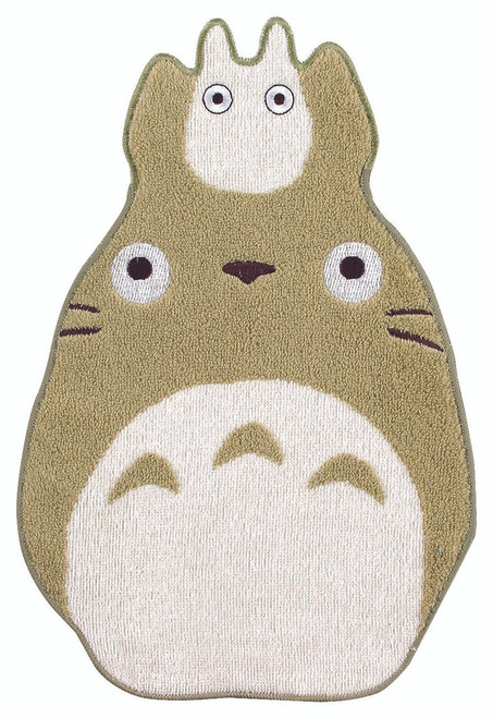 Marushin Towel Totoro Totoro Die Cut mini Towel (Green) "My Neighbor Totoro" (Studio Ghibli)