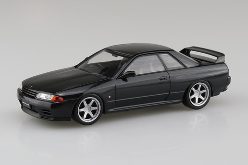 Aoshima 1/32 Snap Kit #14CU-BP Nissan R32 Skyline GT-R Custom Wheel Black Pearl Metallic